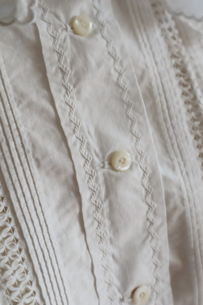 1900s Drone Work Lace Blouse