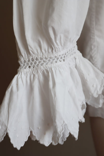 1900s Drone Work Lace Blouse