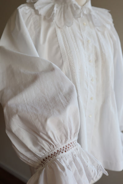 1900s Drone Work Lace Blouse