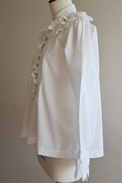 1900s Fine Jagged Scalloped Blouse