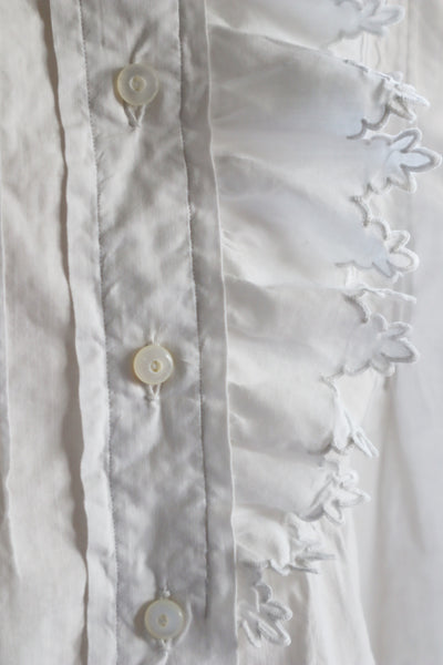 1900s Fine Jagged Scalloped Blouse