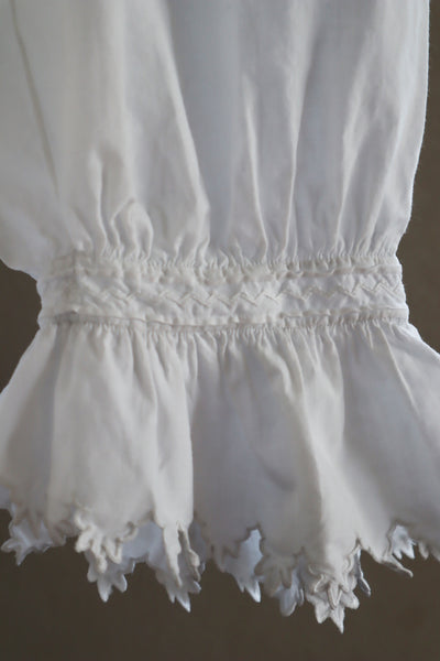 1900s Fine Jagged Scalloped Blouse