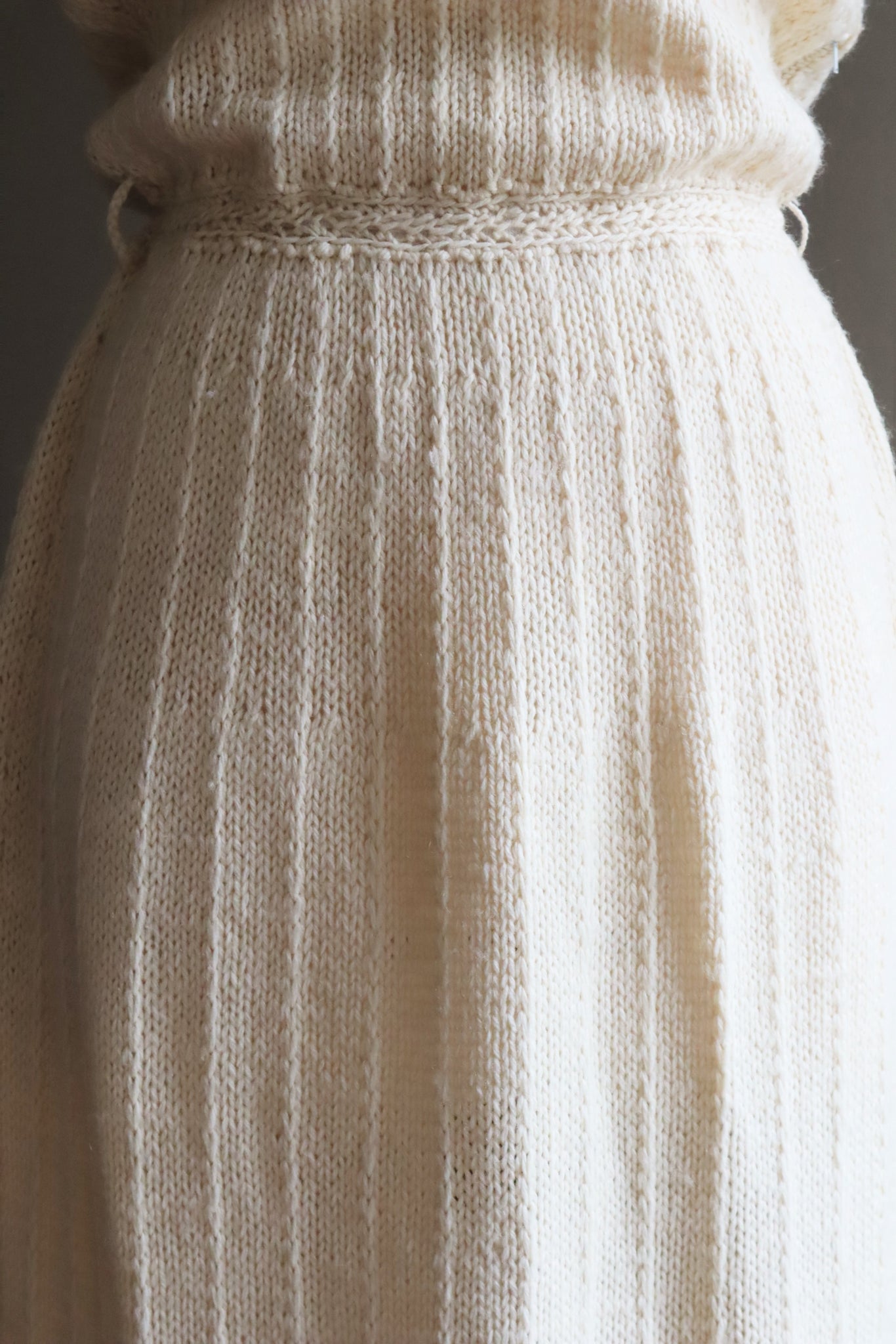 70s Hand-Knitted Wool Dress