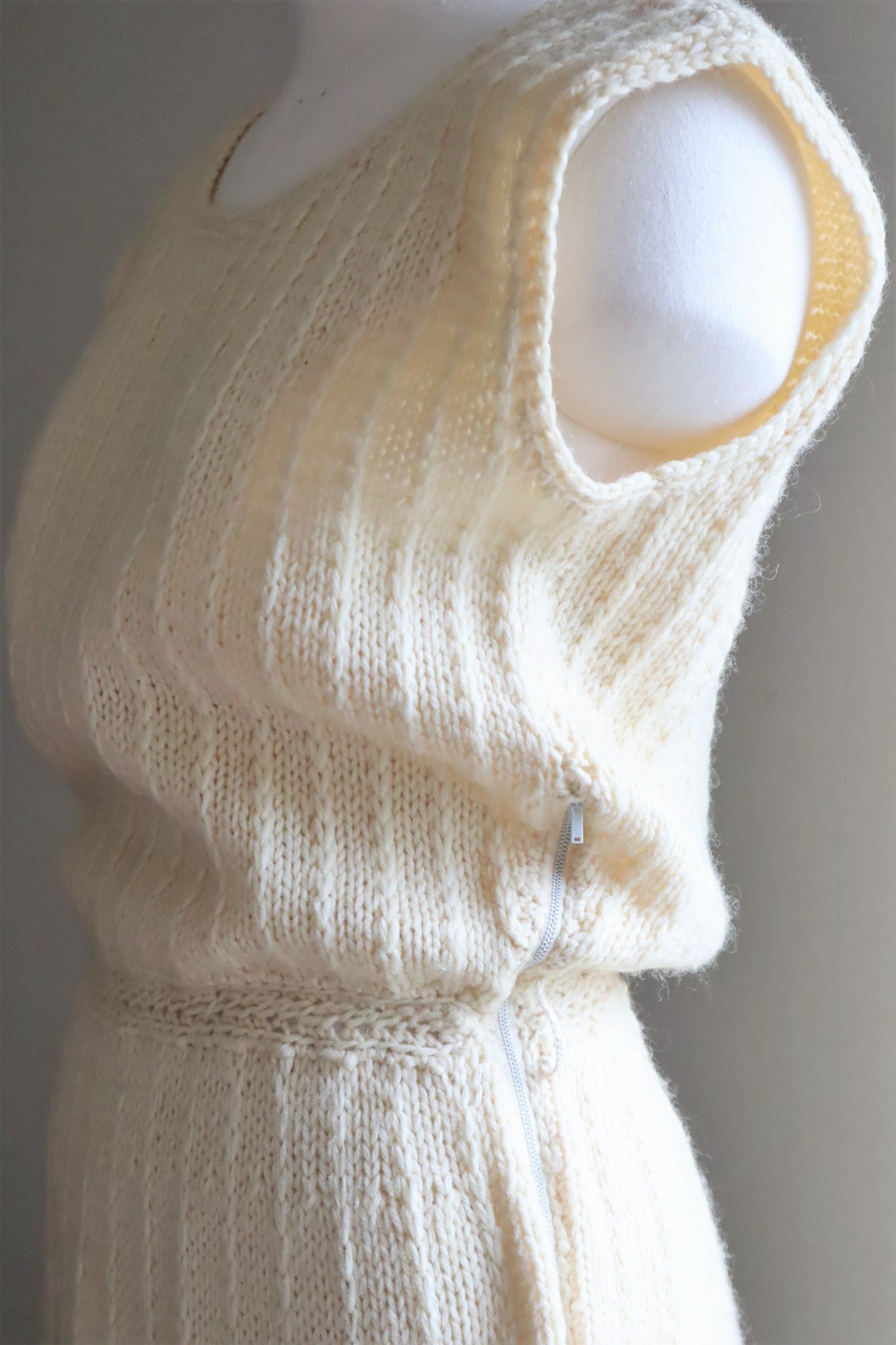70s Hand-Knitted Wool Dress