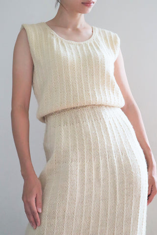 70s Hand-Knitted Wool Dress