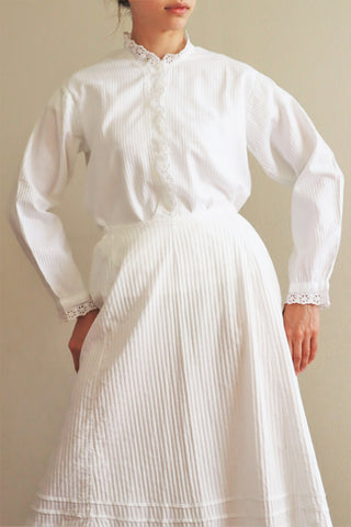 1920s French Soft Cotton Blouse