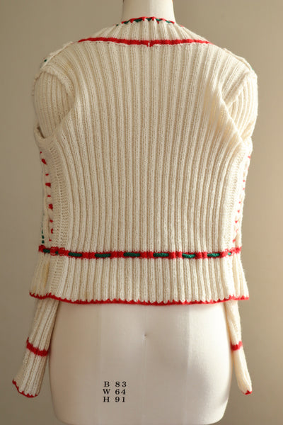 70s Soft Yarn Hand Knit Austrian Cardigan