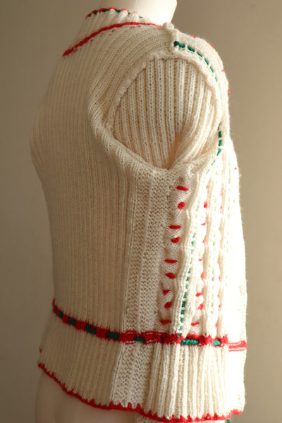 70s Soft Yarn Hand Knit Austrian Cardigan