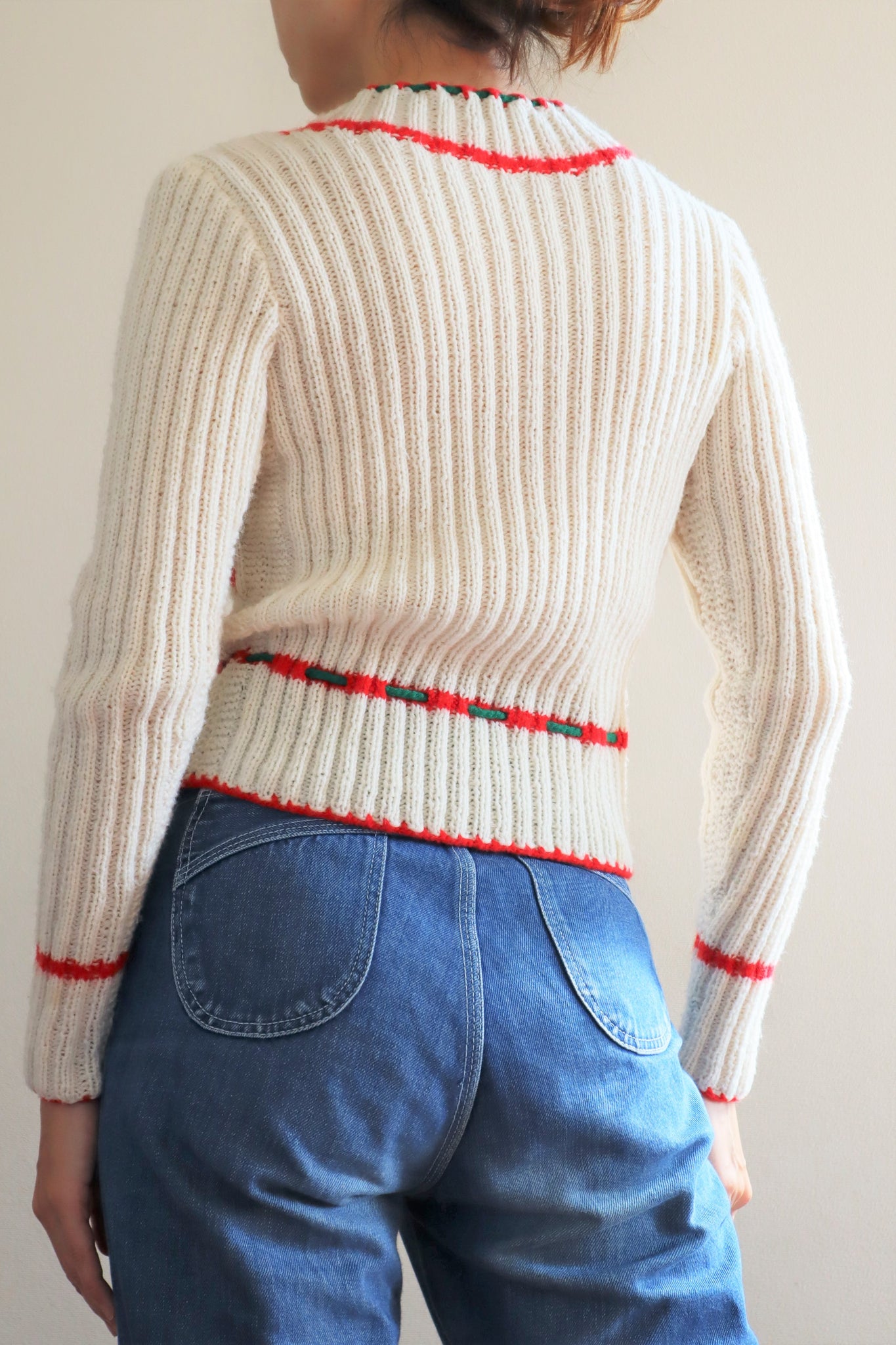 70s Soft Yarn Hand Knit Austrian Cardigan