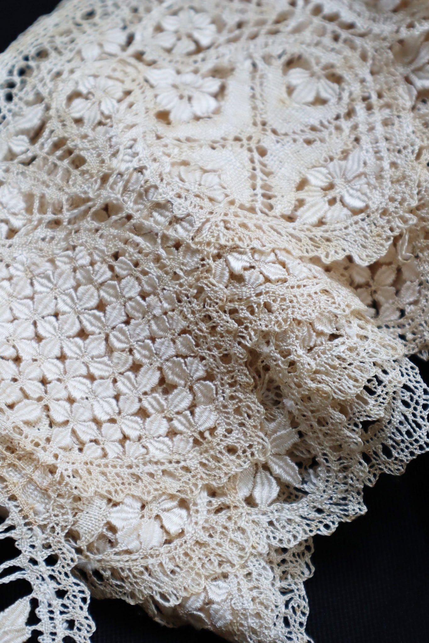 1900s Silk Maltese Lace