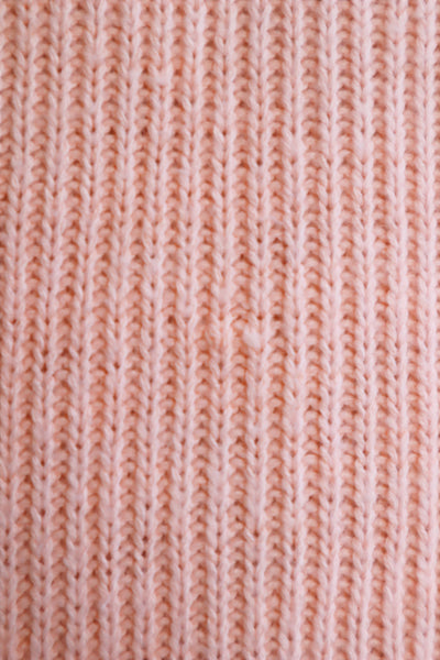 80s Pale Pink Cotton Knit Dress