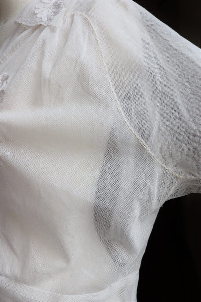 1930s French Tulle Blouse