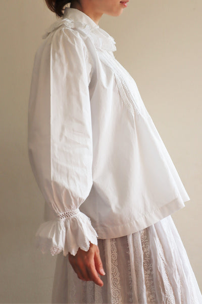 1900s Drone Work Lace Blouse