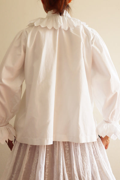 1900s Drone Work Lace Blouse