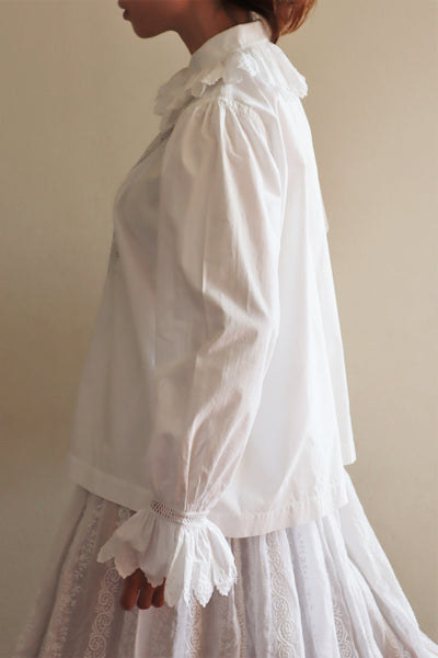 1900s Drone Work Lace Blouse
