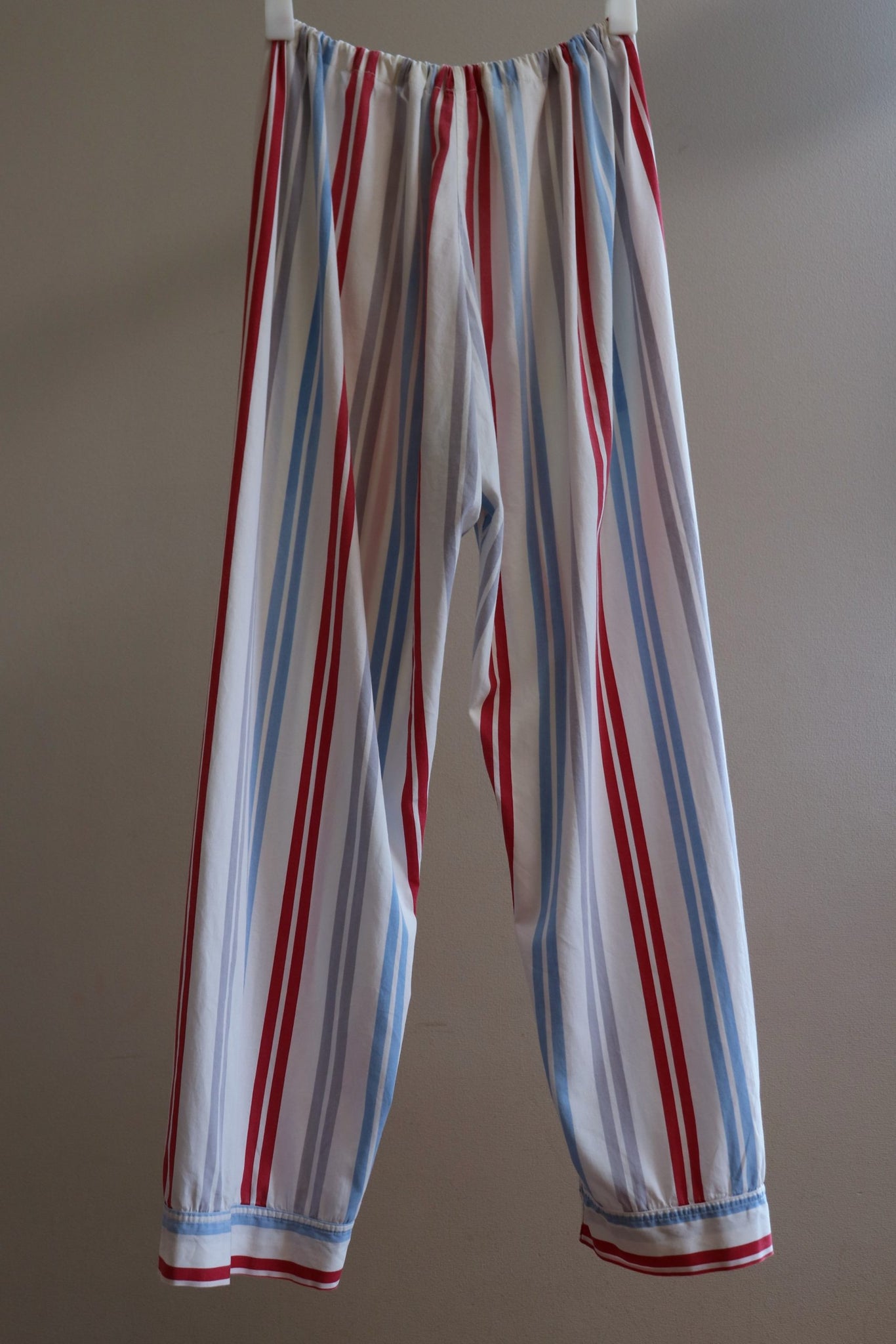 40s French Striped Cotton Pants