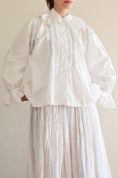 1900s Drone Work Lace Blouse