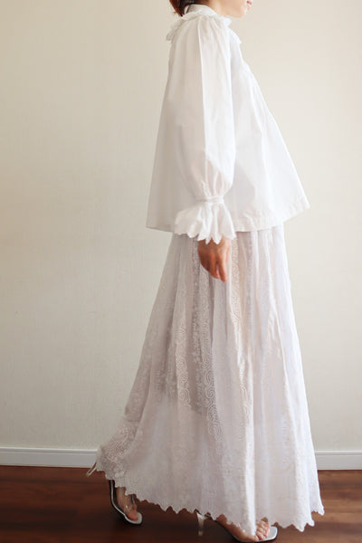 1900s Drone Work Lace Blouse