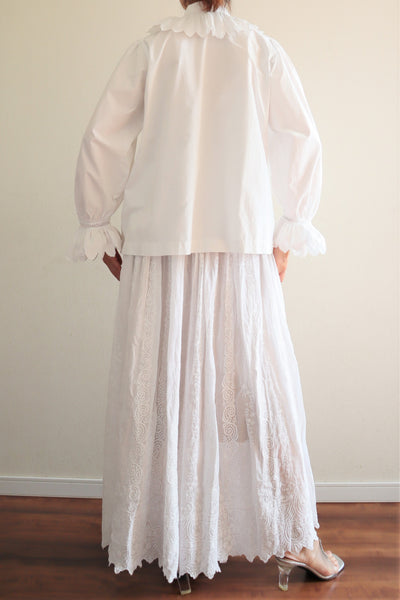 1900s Drone Work Lace Blouse