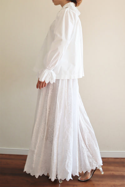 1900s Drone Work Lace Blouse