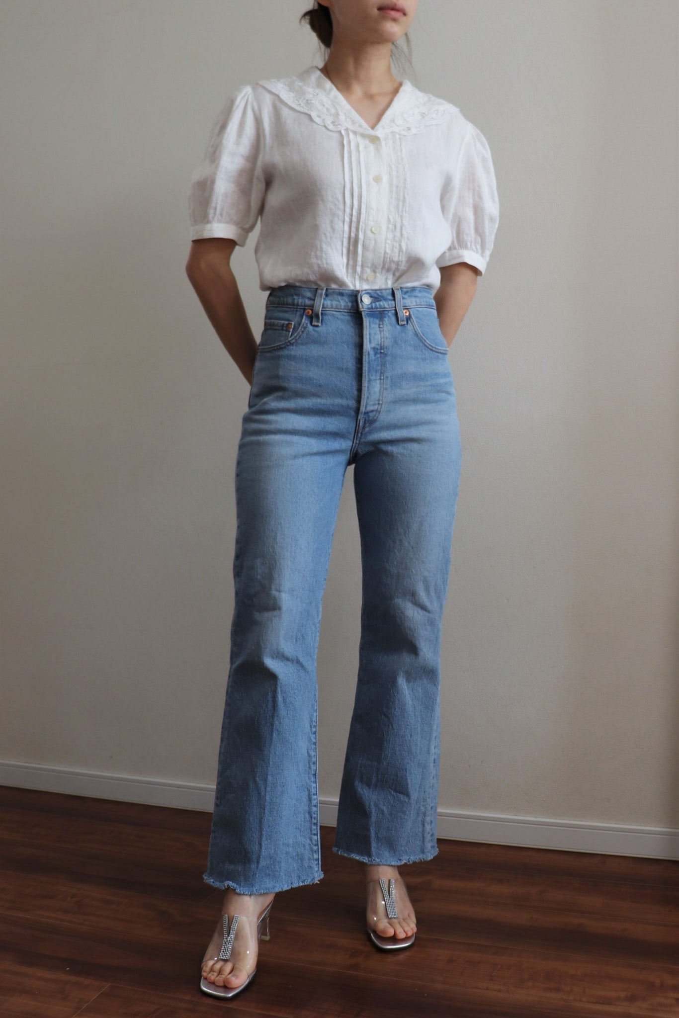 Levi's Premium Ribcage Crop Flare Pants