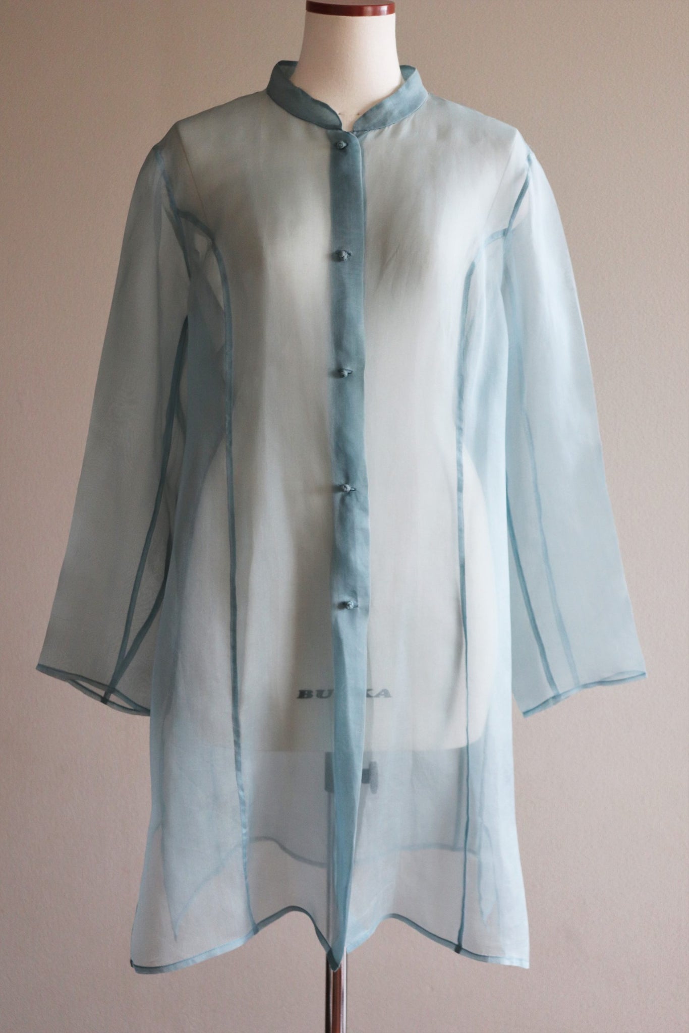 Vintage Organdy Sheer Blouse