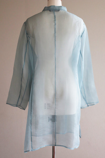 Vintage Organdy Sheer Blouse