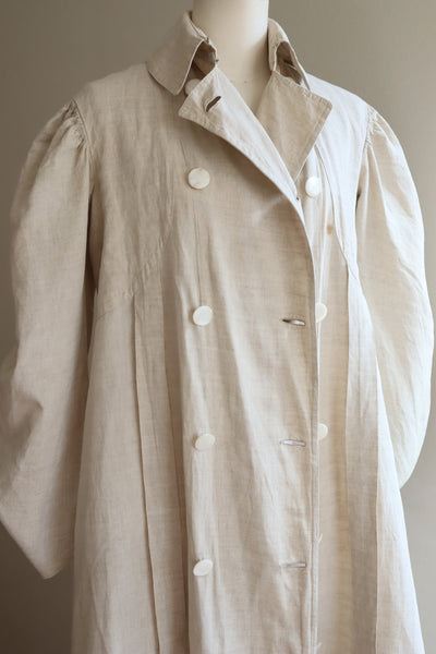 1900s Linen Duster Coat