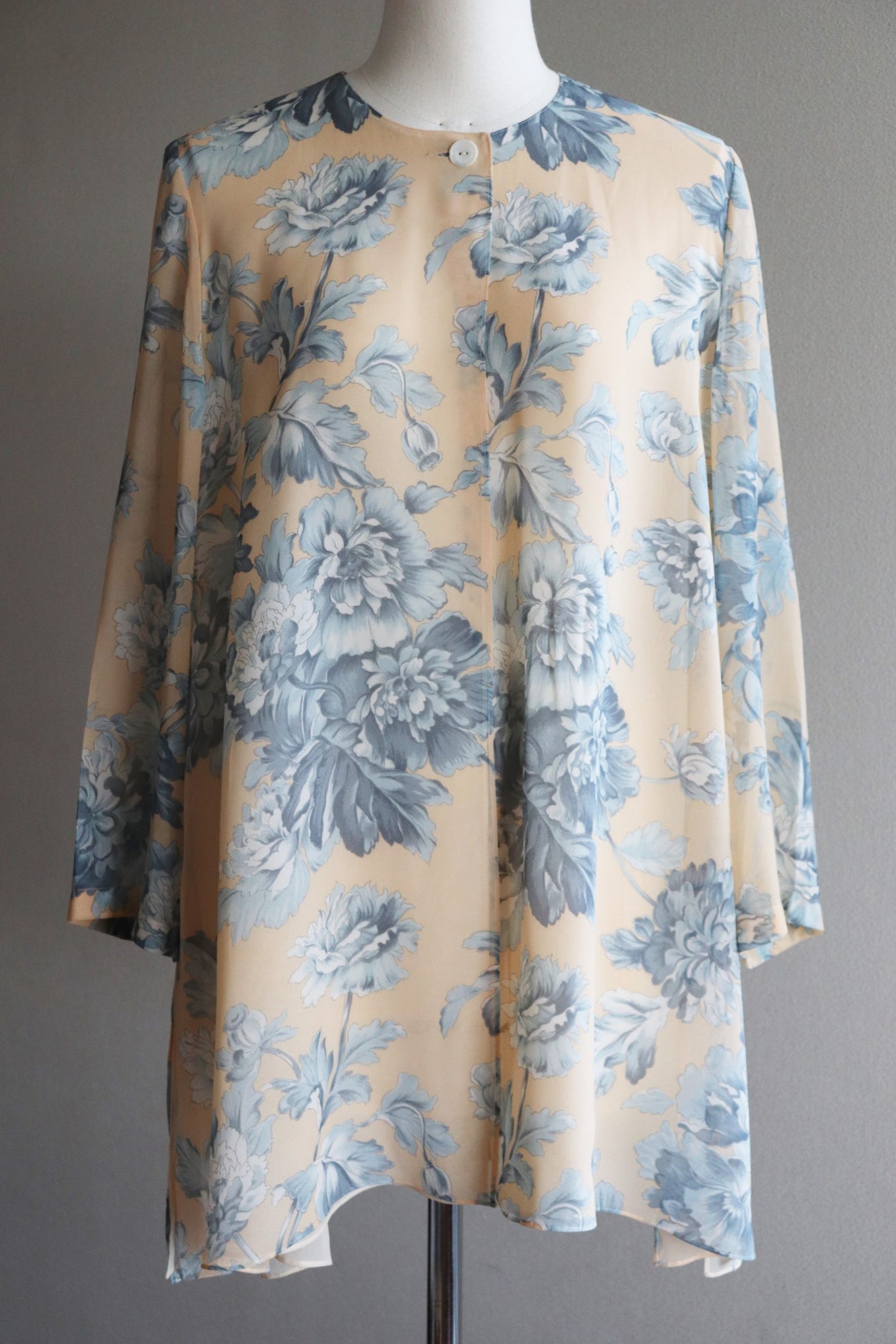 Vintage Floral Chiffon Jacket