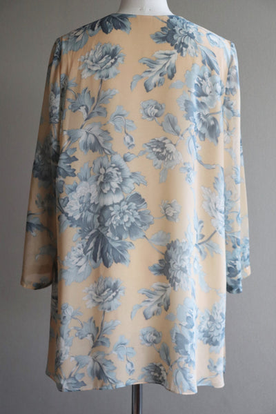 Vintage Floral Chiffon Jacket