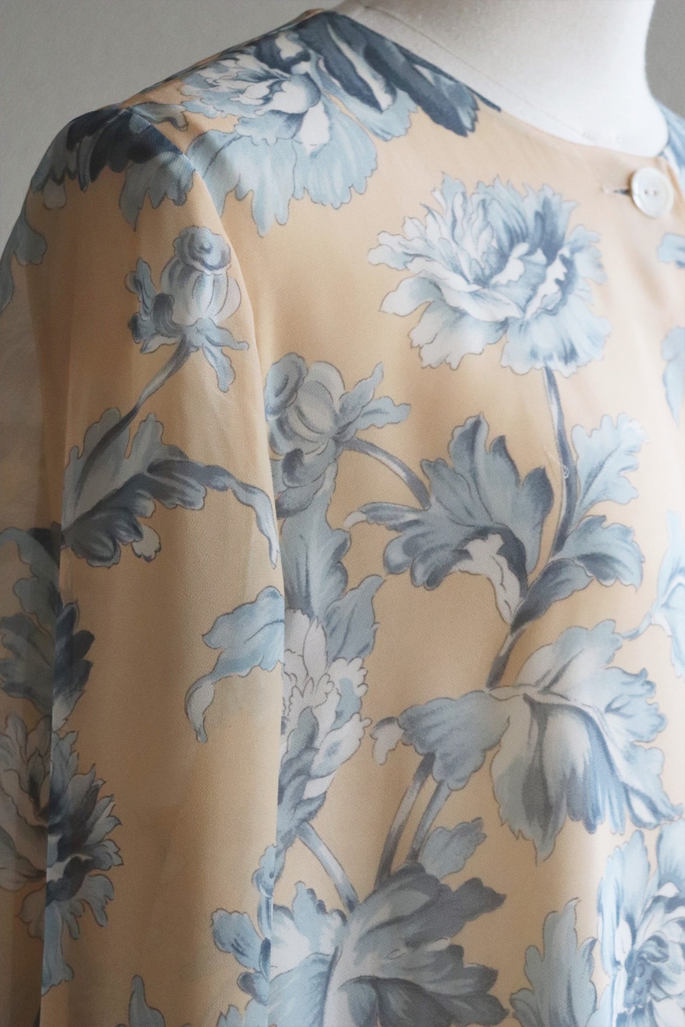 Vintage Floral Chiffon Jacket