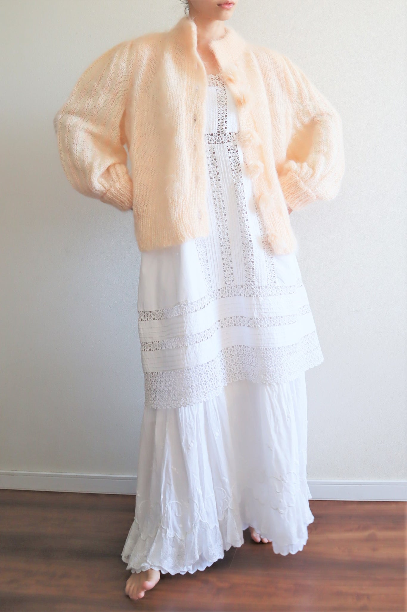 80s Hand Knit Great Mohair Cardigan