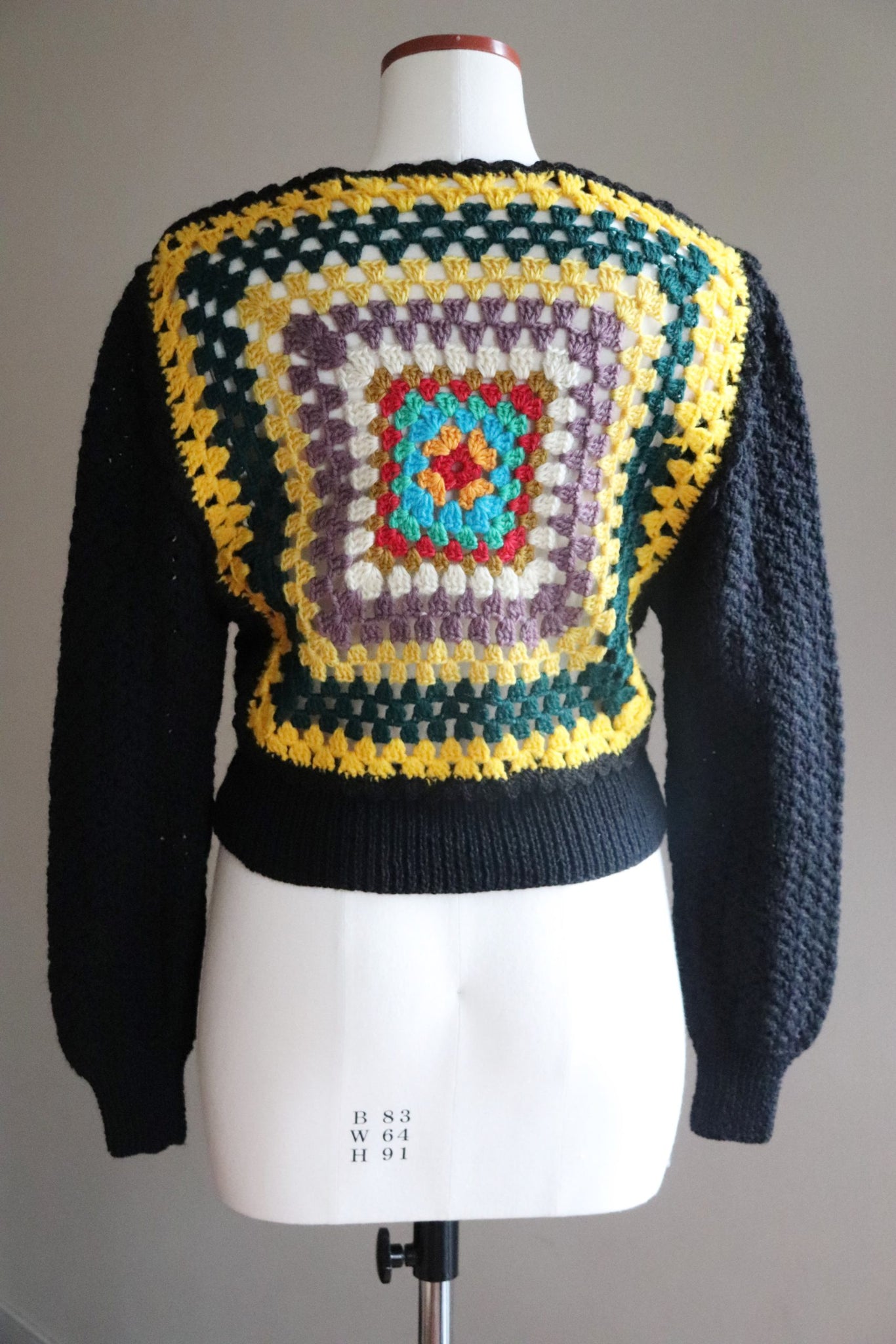 70s Hand Crochet Sweater