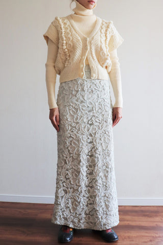 50s Mint Blue Lace Skirt