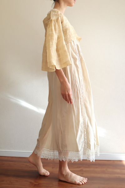 1890s Plaid Voile Blouse