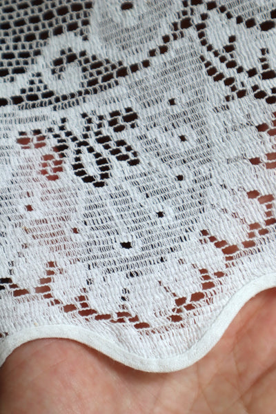 1900s Floral Lace Linen Church Dress