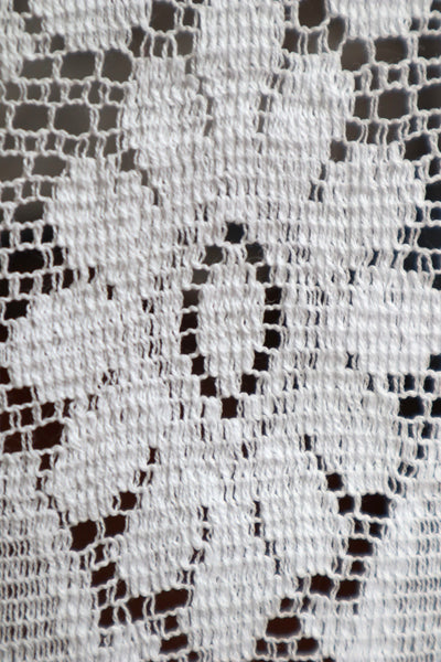 1900s Floral Lace Linen Church Dress