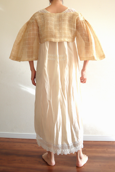 1890s Plaid Voile Blouse