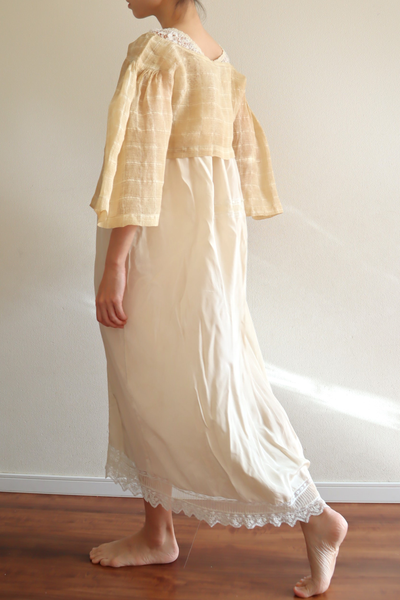 1890s Plaid Voile Blouse