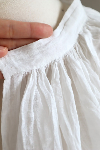 1900s Floral Lace Linen Church Dress