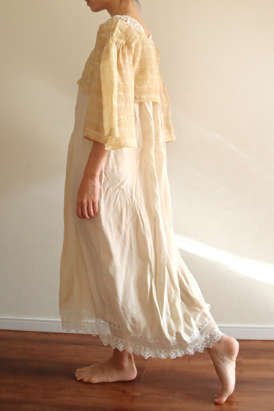 1890s Plaid Voile Blouse