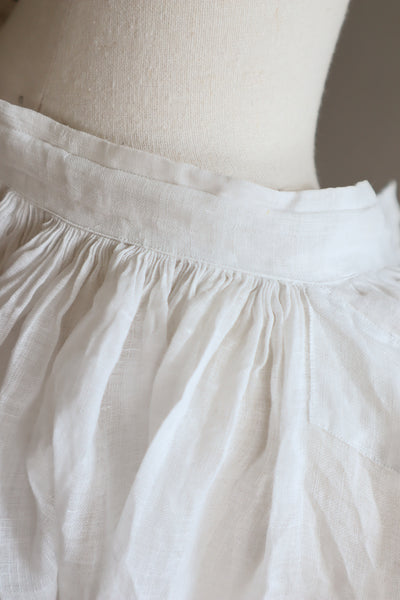 1900s Floral Lace Linen Church Dress