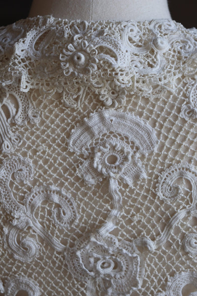 1900s Antique Irish Crochet Blouse