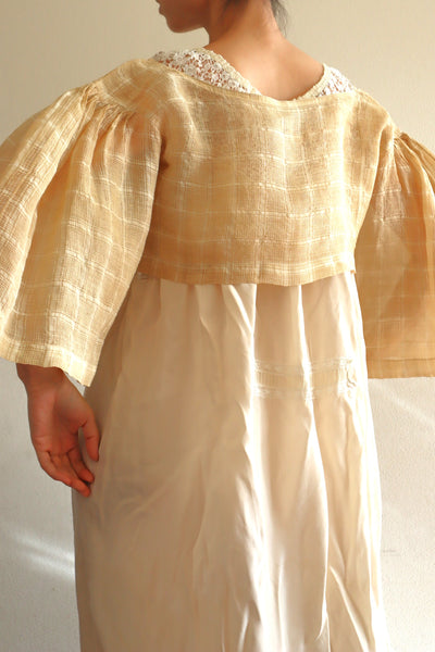 1890s Plaid Voile Blouse
