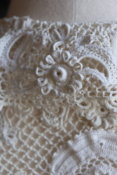 1900s Antique Irish Crochet Blouse