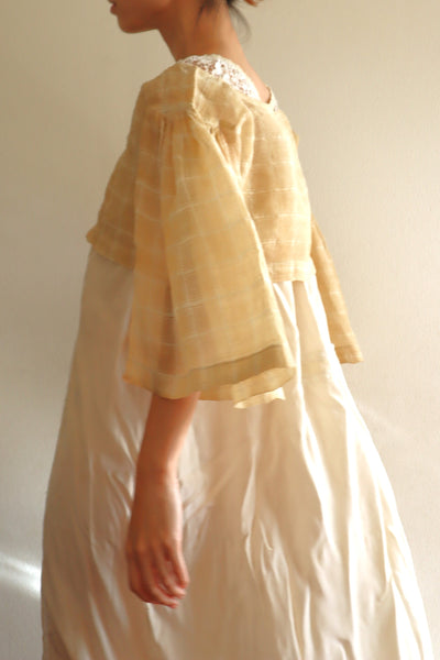 1890s Plaid Voile Blouse