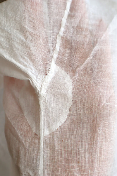 1900s Floral Lace Linen Church Dress