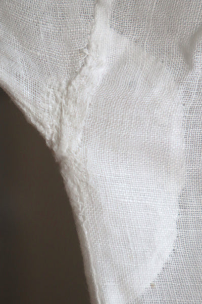 1900s Floral Lace Linen Church Dress