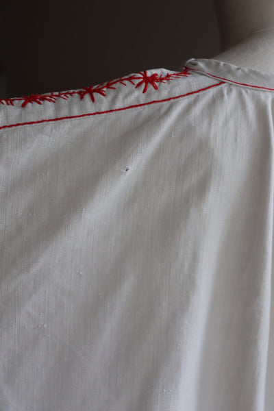 1900s French Antique Workers Linen Smock (Biaude Ancienne)