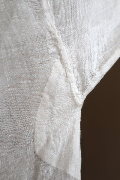 1900s Floral Lace Linen Church Dress